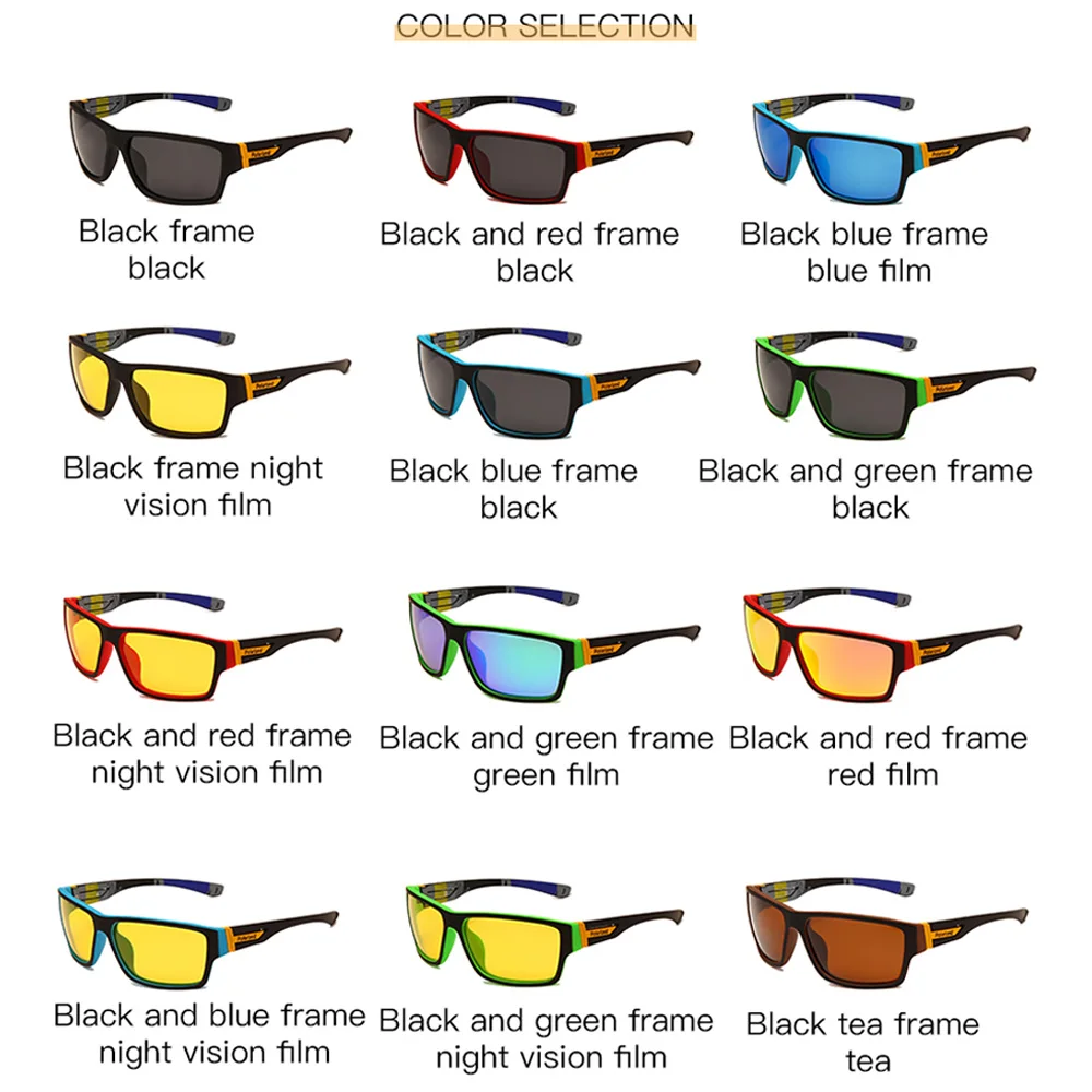 

2021 New Sports Polarized Sunglasses Men Women Driving Fishing Sun Glasses Male UV400 Eyewear Luxury Brand Mirrored Oculos