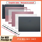 Новый ноутбук для MSI Prestige 14 P14 MS-14C1 14C 2, задняя крышка ЖК-дисплеяПередняя панельУпор для рукНижняя крышка, верхняя и нижняя крышки