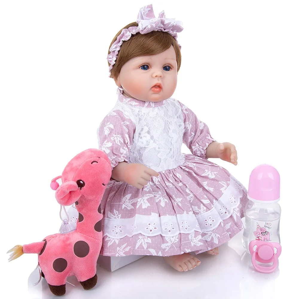 

17 дюймов Reborn baby doll реалистичные для маленьких девочек, для новорожденных, для детей, для живой bonecas детский подарок, ручная работа, мягкие игр...