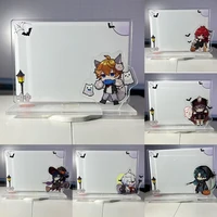 anime genshin impact message board acrylic diluc mona hutao%c2%a0xiao cosplay stand model plate desk decor fans collection prop gift