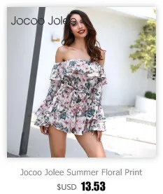 Jocoo Jolee, сексуальный женский комбинезон с v-образным вырезом, рубашка с длинным рукавом, комбинезон, боди, стрейчевое трико, топ, блузка,, Летний комбинезон