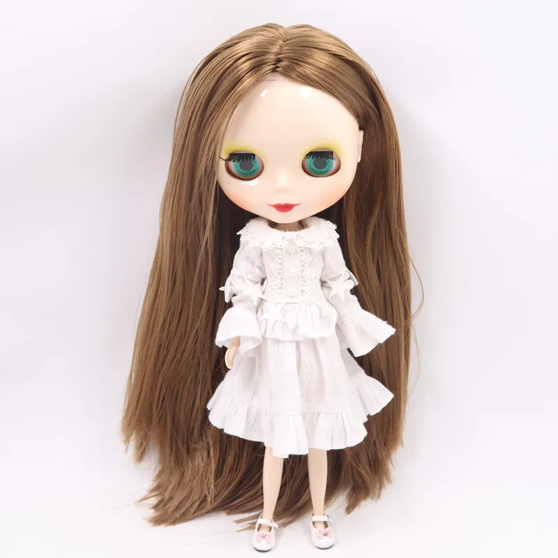 Ледяной обнаженный завод Blyth кукла No.280BL0444 коричневый длинные волосы подходит для изменения игрушки белая кожа Neo