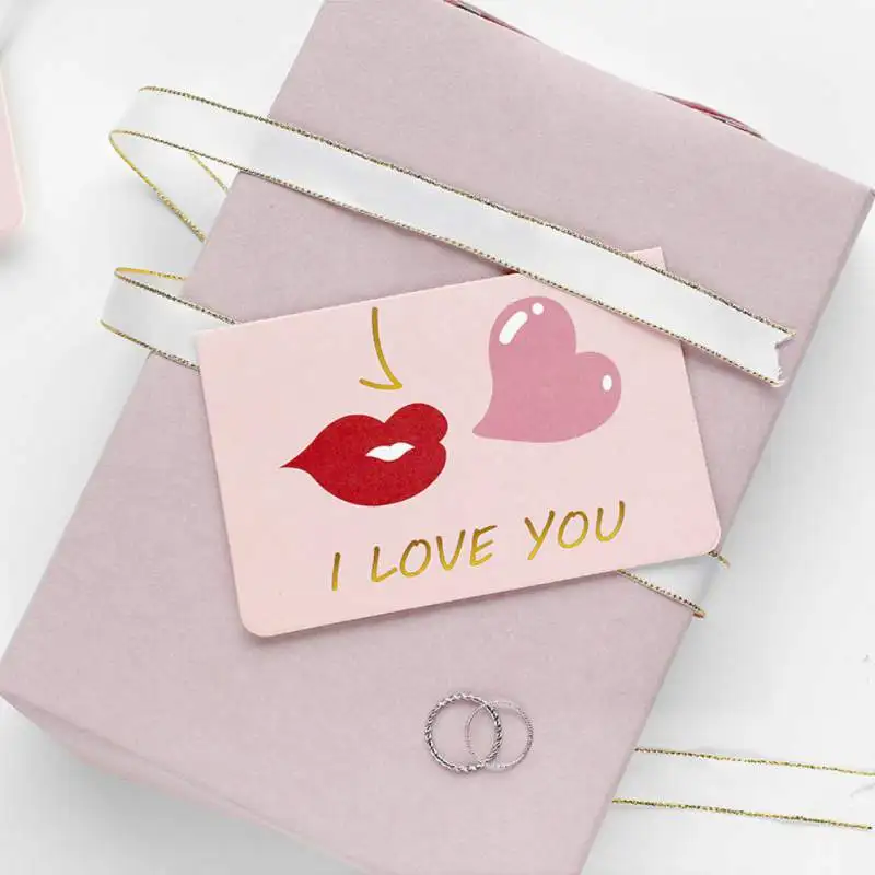 Открытка с надписью love heart винтажная открытка blession конверты thank you складная