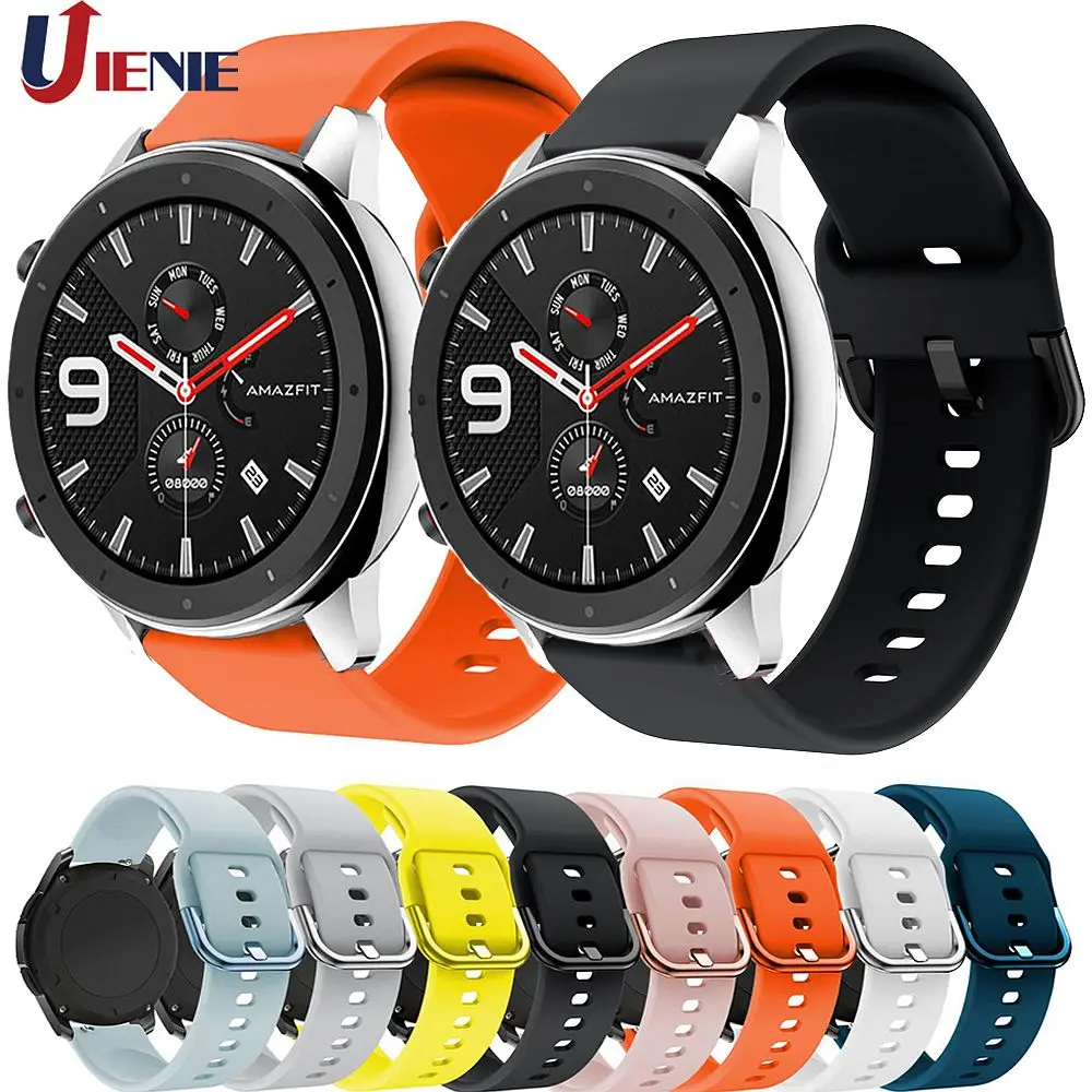 Ремешок силиконовый для Xiaomi Huami Amazfit Bip/GTR 42 мм 47 мм/Stratos 3 2/2S PACE спортивный смарт