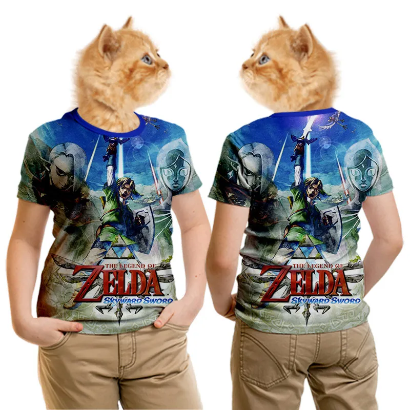 WHOSONG nintendo Топ Игры 3D Zelda забавная футболка интересные детская одежда мужская куртка спортивная одежда