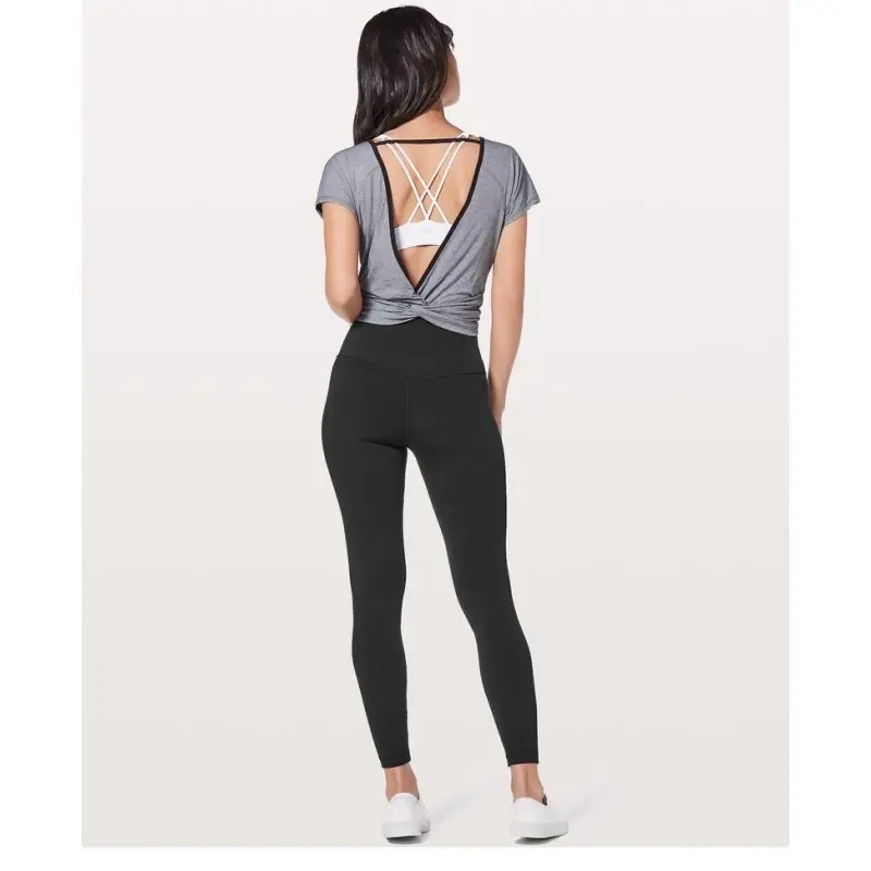 

Lululemon- Hip-Up Leggings Sport Fitness Pants Women Solid High Waisted Gym Running Tights Stretchy Nylon+Spandex Pants 10
