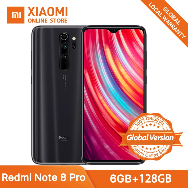 Глобальная версия смартфона Xiaomi Redmi Note 8 Pro 6 ГБ 64 Гб/128 мегапиксельная