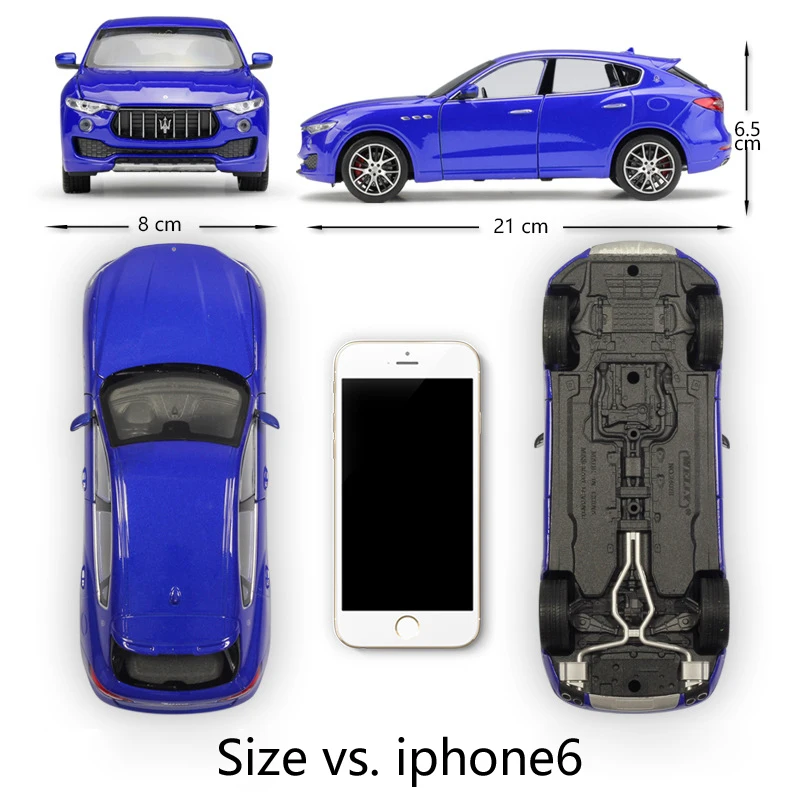 Модель автомобиля Welly Diecast масштаб 1:24 машинки игрушки внедорожник Maserati Levante