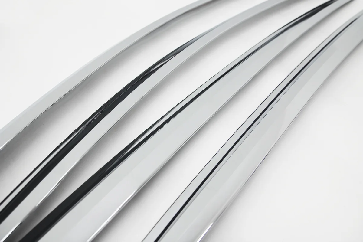 

Chrome door visor side window deflector shade sun rain shield silver trips eaves for kia Sportage 2007-2013