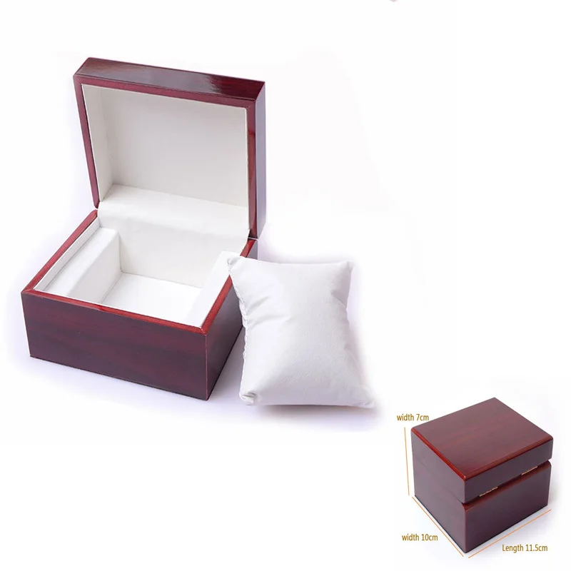 2020 Ретро красное дерево тонкий картон Браслет наручные часы коробка для хранения