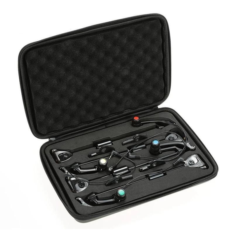 Fishing Siren 4Pcs Rocker LED Occlusion Alarm Squid Suit Hanger Sensor Light Finger Display Pesc | Спорт и развлечения