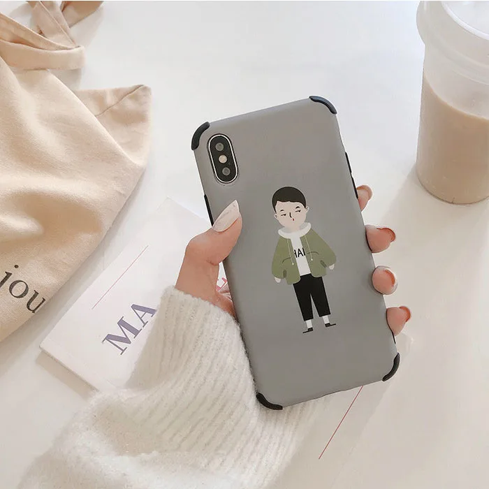 Чехол для телефона с рисунком для мальчиков и девочек для iPhone 11, милый мягкий чехол для пары для iPhone X XS 7 8 6 6splus 11Pro Max, полка гардероба