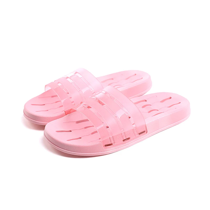 Шлепанцы женские ПВХ Нескользящие для ванной домашние тапочки плоская подошва