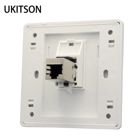 Настенная розетка UKITSON CAT6 RJ45 белая