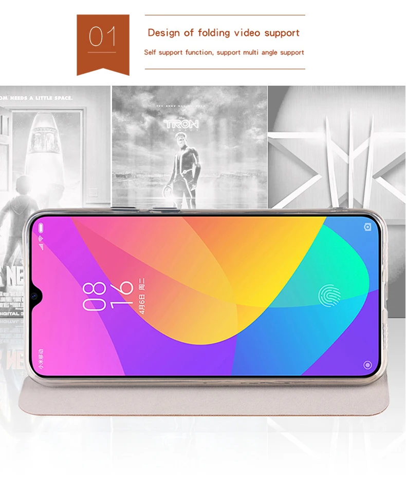 Для Xiaomi Mi 9 Lite чехол MOFI Флип PU кожаный чехол-подставка для Xiaomi Mi 9 Lite книга стиль Книга Стиль Обложка