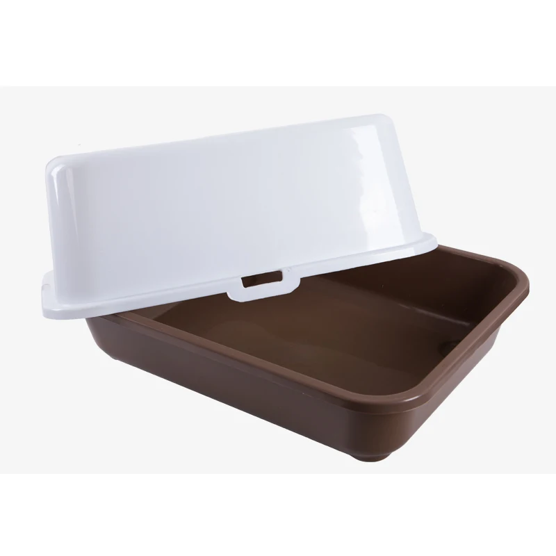 Полностью закрытый поддон для кошачьего туалета большой с защитой от брызг