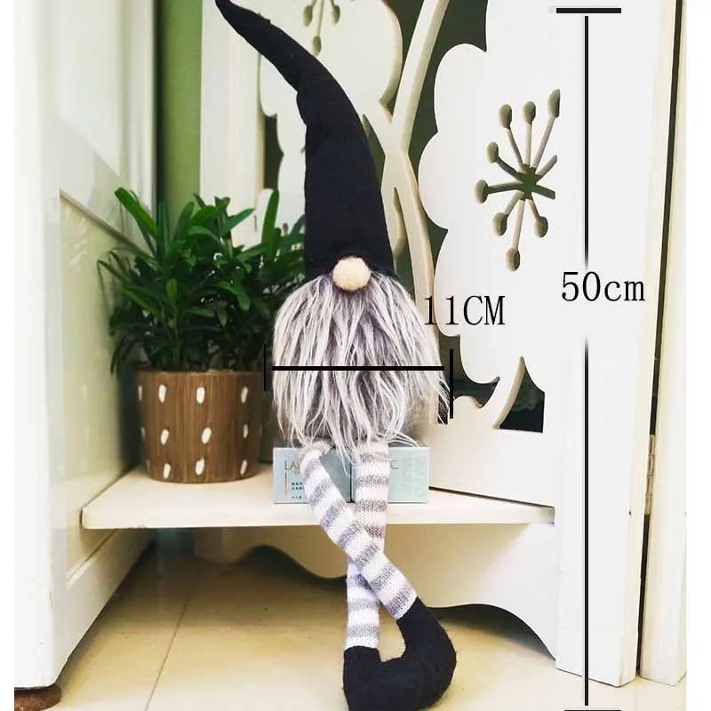 2 шт./компл. черный серый скандинавский плюшевый орнамент вязаная Рождественская