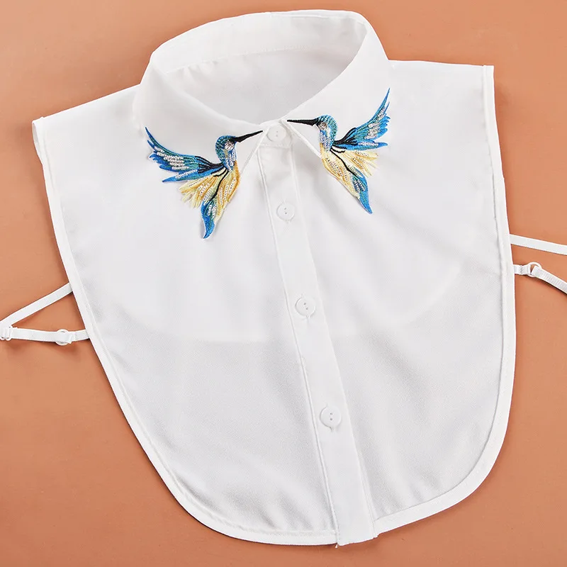 

Linbaiway Adult Female Shirt Fake Collars for Women Detachable Collar Lapel Top Girls Dress False Collar Neckwear Faux Col