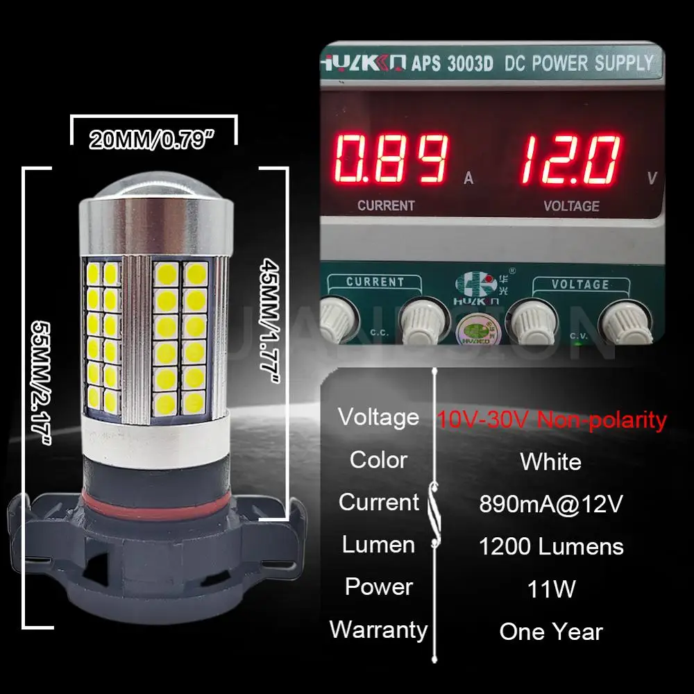 1 шт. 66 3030 SMD 11 Вт CANBUS без ошибок PS19W 5202 светодиодный ные лампы для A3 8P 2008 +
