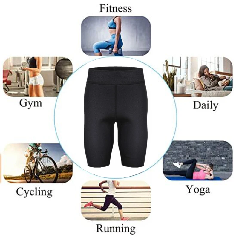 Неопреновые шорты для сауны 2020 женские спортивные штаны похудения утягивающие с