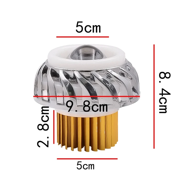 

Hi/Lo Beam Super Bright Motorcycle LED Headlight 12V-85V LED Fog Spot Head Light Dual Angel Devil Eye