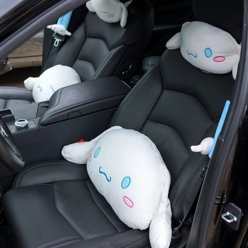 

New Arrival Cartoon Dog Bone Plush Car Headrest Pillow Lumbar Support Car Neck Pillow Interior Ornaments