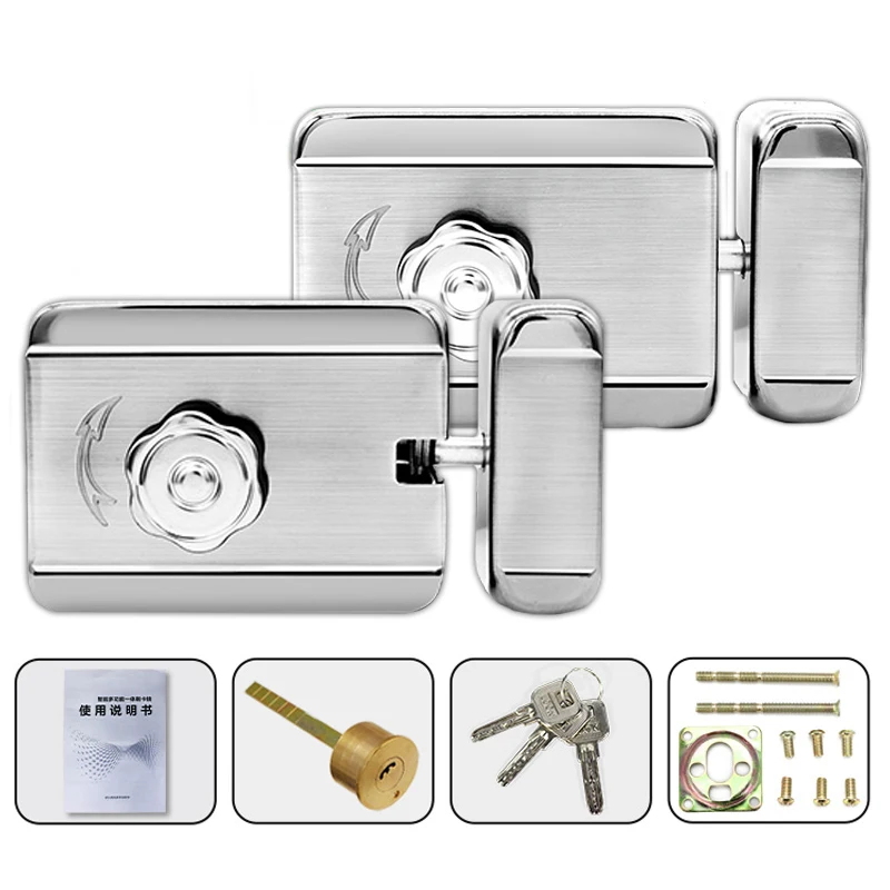 

Left Right Open Lock Electric Door Lock Motor Drive Lock for Video Door Phone Access Control System Suitable for All doors.
