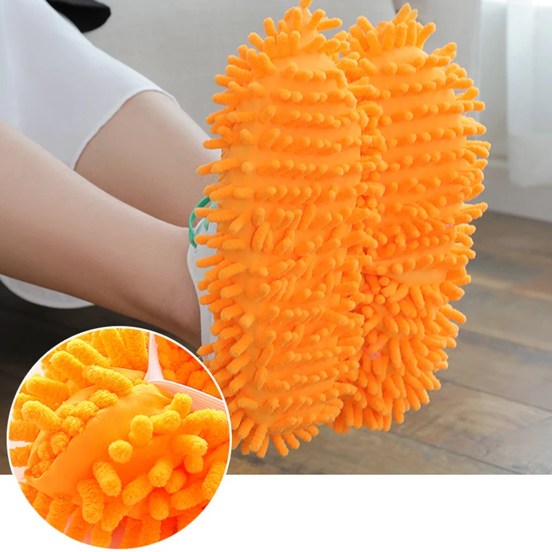 Kitchen Accessories Tool 2PCS Shoes Cover Drag Mop Waterproof Lazy Shoe Covers Clean Slipper Home Floor Dusting Cleaning Gadget | Дом и сад