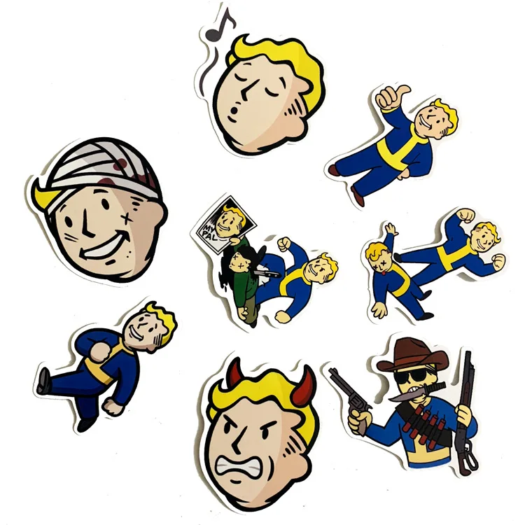 29 шт./компл. Fallout игровая наклейка для багажа Скейтборд телефон ноутбук мото