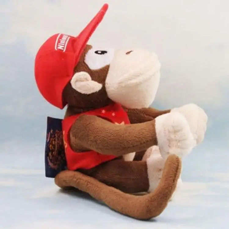 30 см Diddy Kong плюшевая кукла Didi Kongu игрушка Donkey Kong аниме Juguetes Bonecas детский подарок на день рождения