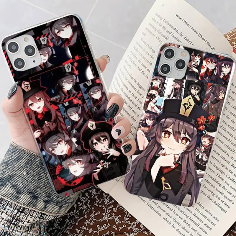 

Genshin Impact hutao Phone Case for iphone 13 11 12 13 mini pro XS MAX 8 7 6 6S Plus X 5S SE 2020 XR cover