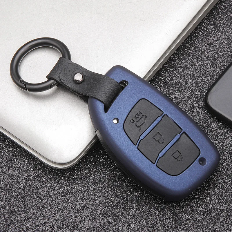 Чехол для автомобильного ключа защитный чехол из углеродного волокна Hyundai Creta Tucson