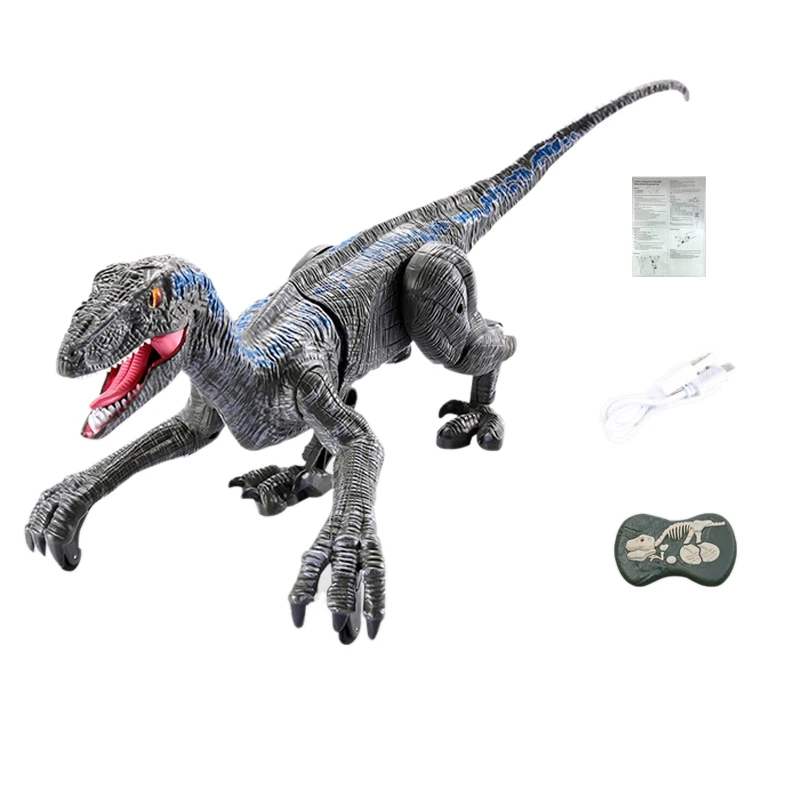 

Динозавр Rc прогулочный электромобиль Raptor в натуральную величину Велоцираптор детские игрушки интеллигентая (ый) животных симуляция Дистан...