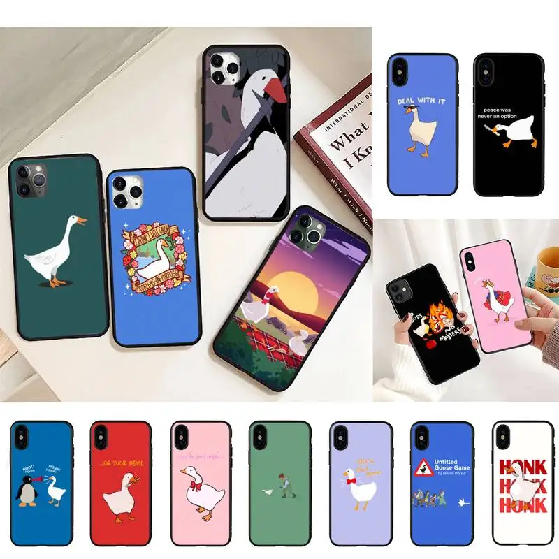 

Untitled Goose Game Phone Case For iphone 13 8 7 6 6S Plus 5 5S SE 2020 12pro max XR X XS MAX 11 Fundas Coque Funda Shell