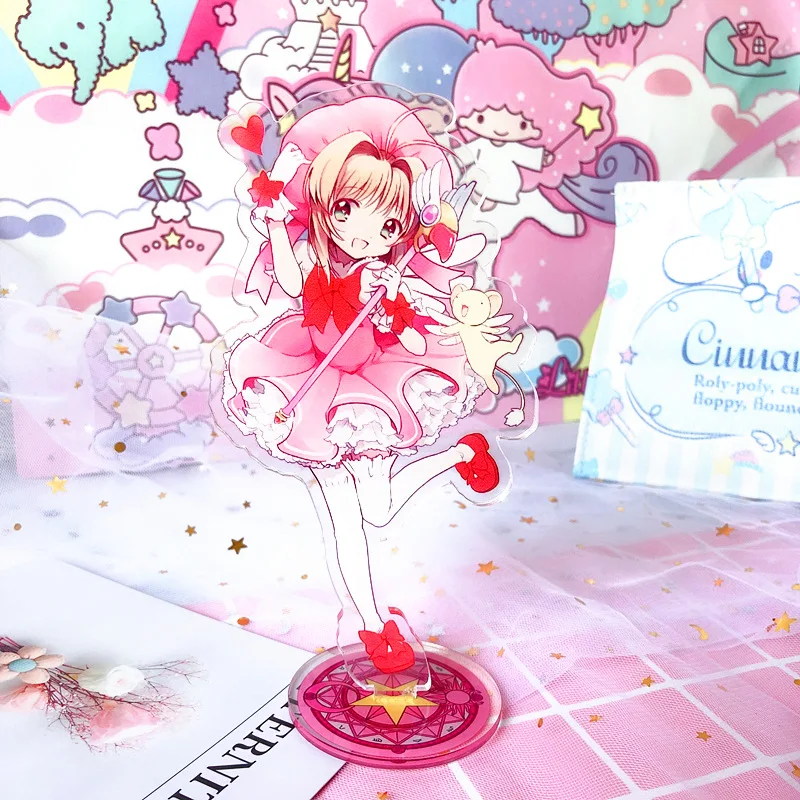 1 шт. 15 см аниме Card Captor Sakura стоя плиты Стенд Модель домашний стол фигурка на