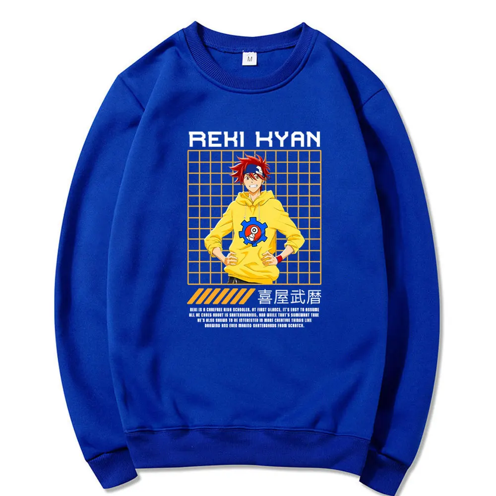 

SK8 The Infinity Japanese Anime streetwear men Long Sleeve Print Loose sweatshirts men Clothes wram Loose casual pullover tops