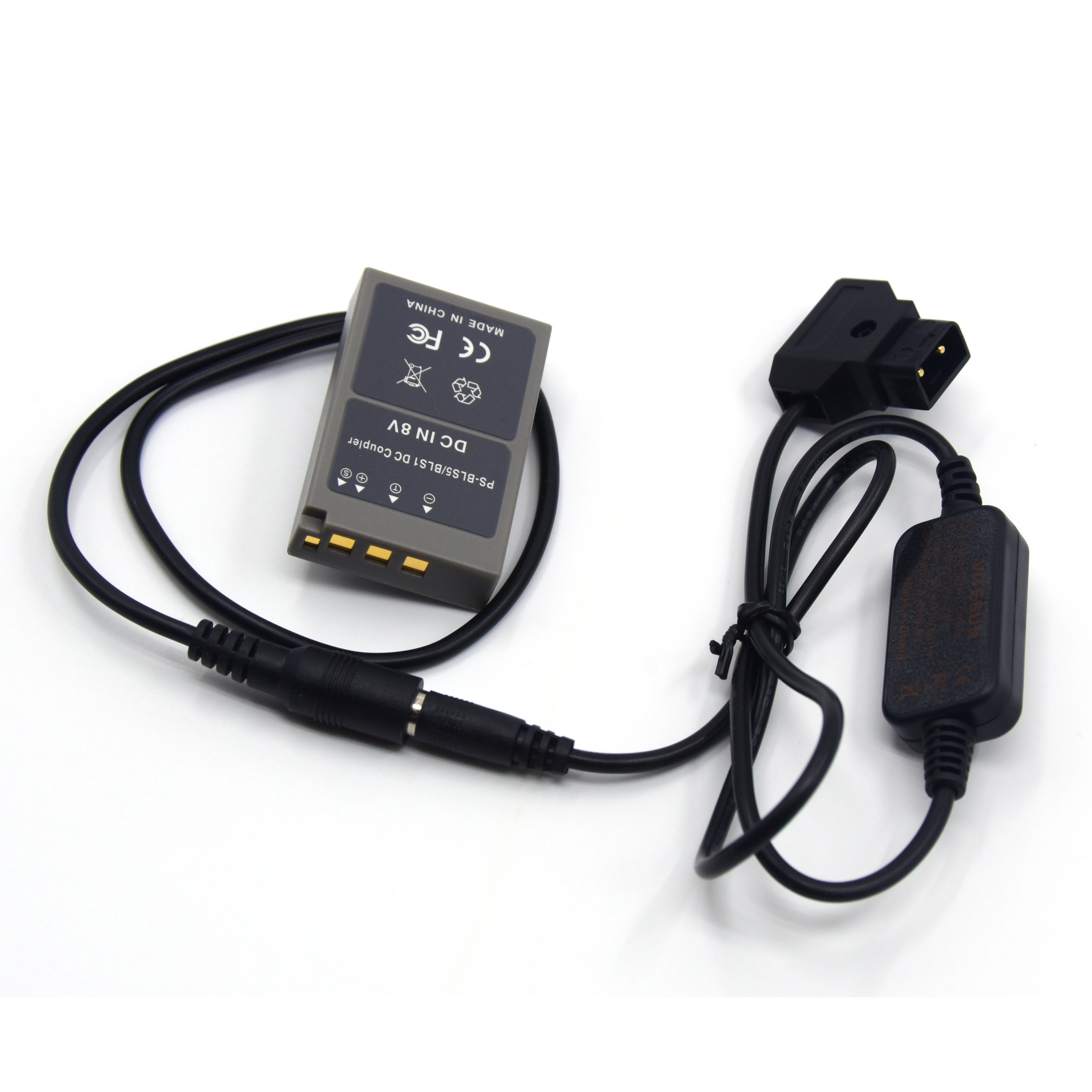 D-TAP Dtap 12-24 В понижающий кабель + PS-BLS-5 DC муфта BLS5 пустая батарея для Olympus PEN E-PL7 E-PL5 OM-D