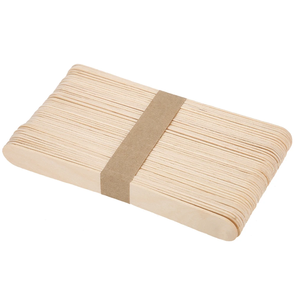 100 шт. деревянные палочки для удаления волос одноразовые средства ухода за кожей