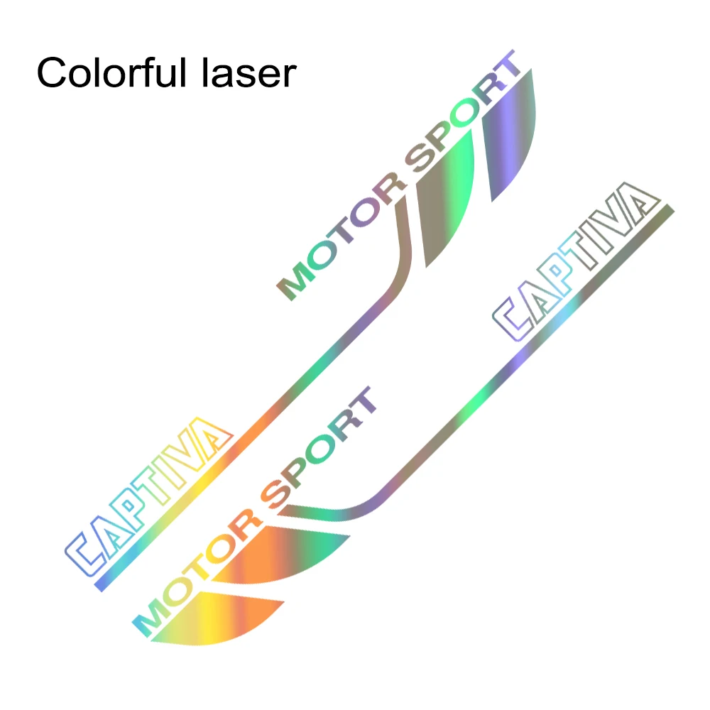 

2 Pcs Body Auto Decoration Charm Decals Car Door Side Stickers PVC Car Accessories Graphic Film Vinyl for Chevrolet Captiva