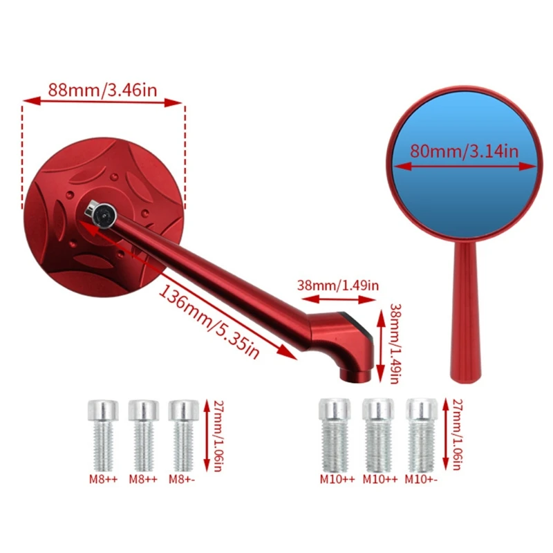 

91AE Anti-glare Rearview Mirror Replacement Motorcycle Mirror Installation Tool