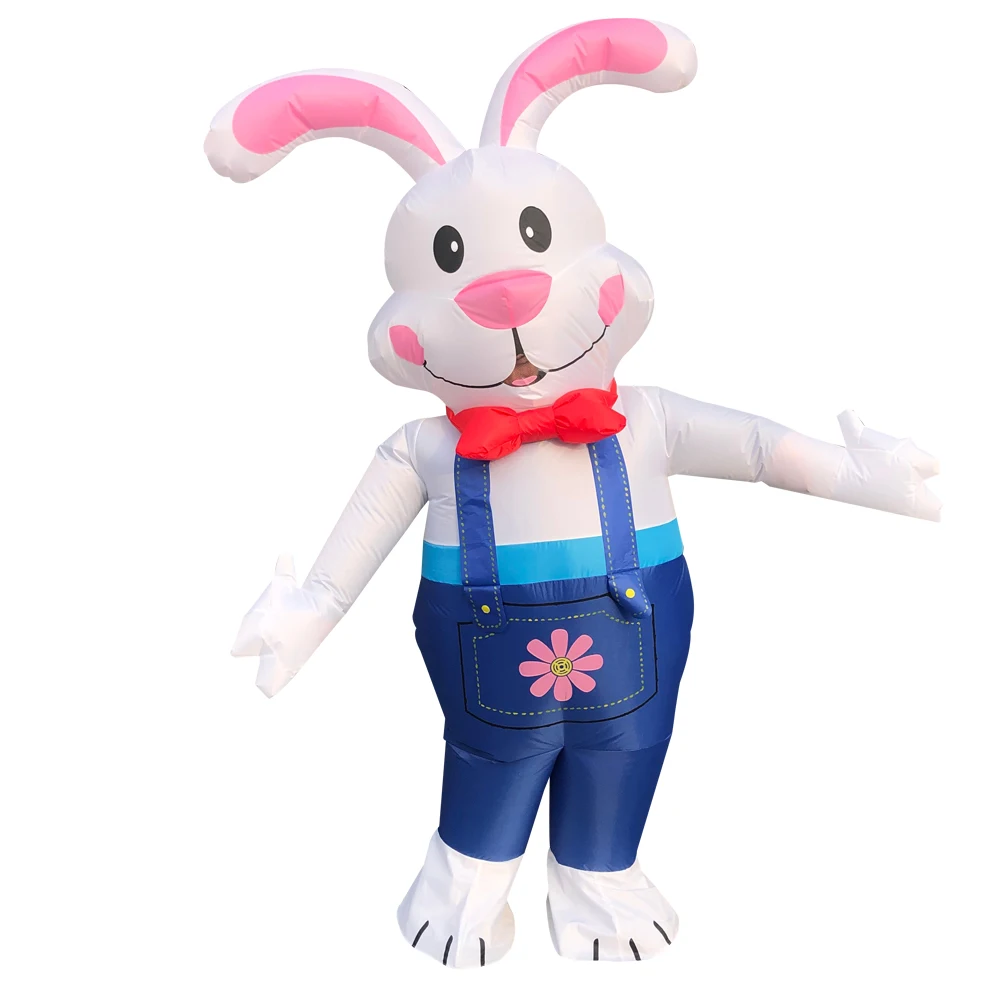 

Adult Rabbit Inflatable Costume Cute Bunny Halloween Costumes For Man Woman Anime Cosplay Easter Party Stage Performance Clothes