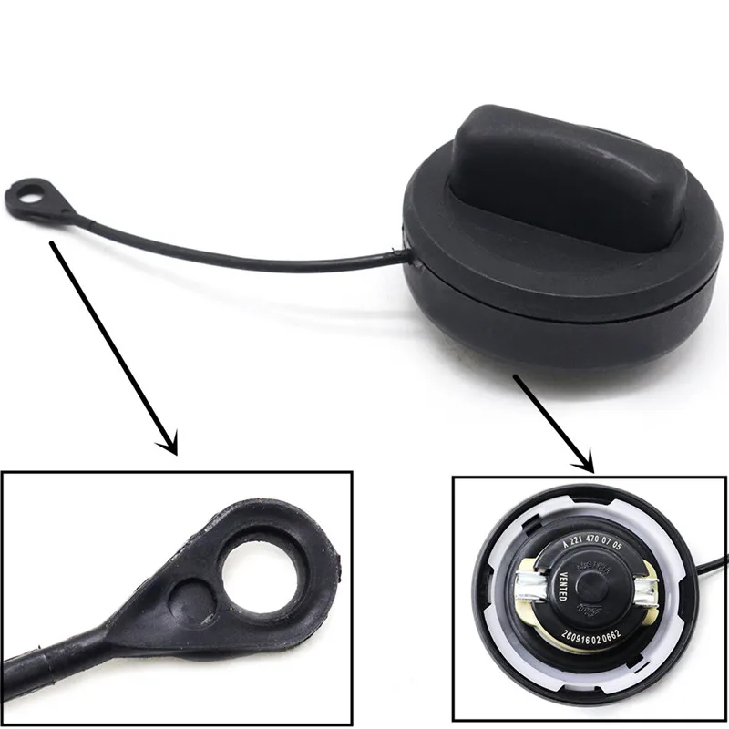 

New Fuel Tank Gas Filler Cap A2214700605 for Mercedes-Benz W203 W221 W463 W216 W209 W211 Part # 2214700605 2304700405 2114700405