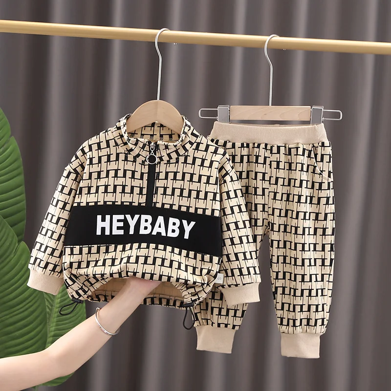 Комплекты для мальчиков весенне-Осенняя детская одежда Новинка 2021 года модная с