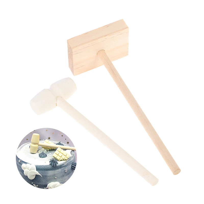 

Mini Wooden Hammer Balls Toy Pounder Replacement Wood Mallets Baby 10 Pieces