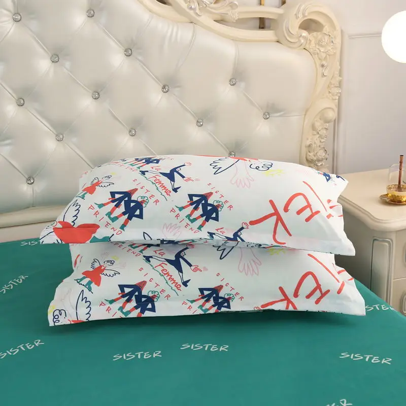 

Pillow Case Warm Skin-Friendly Plant Cashmere New Product Floral Plaid