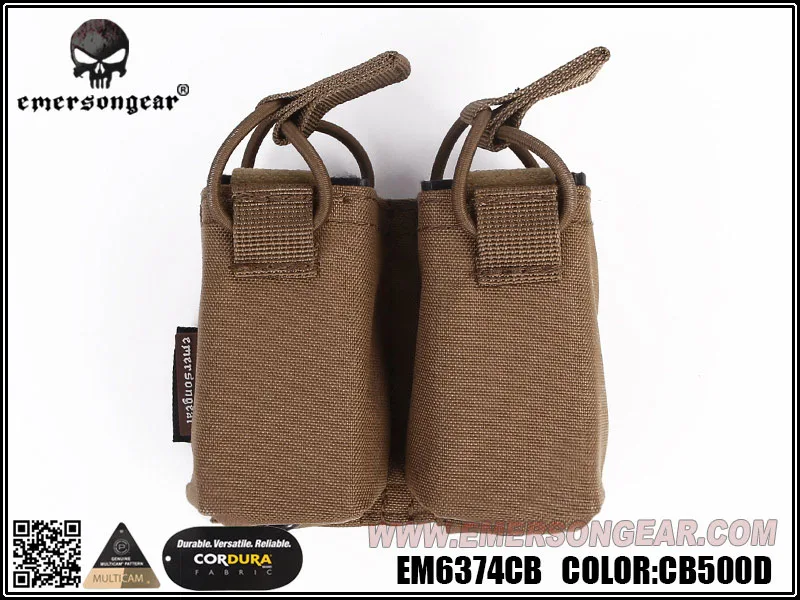 CB Emersongear Emerson двойной подсумок для SS Vest 556 762 подсумок для страйкбола охотничьего подсумок - Цвет: CB
