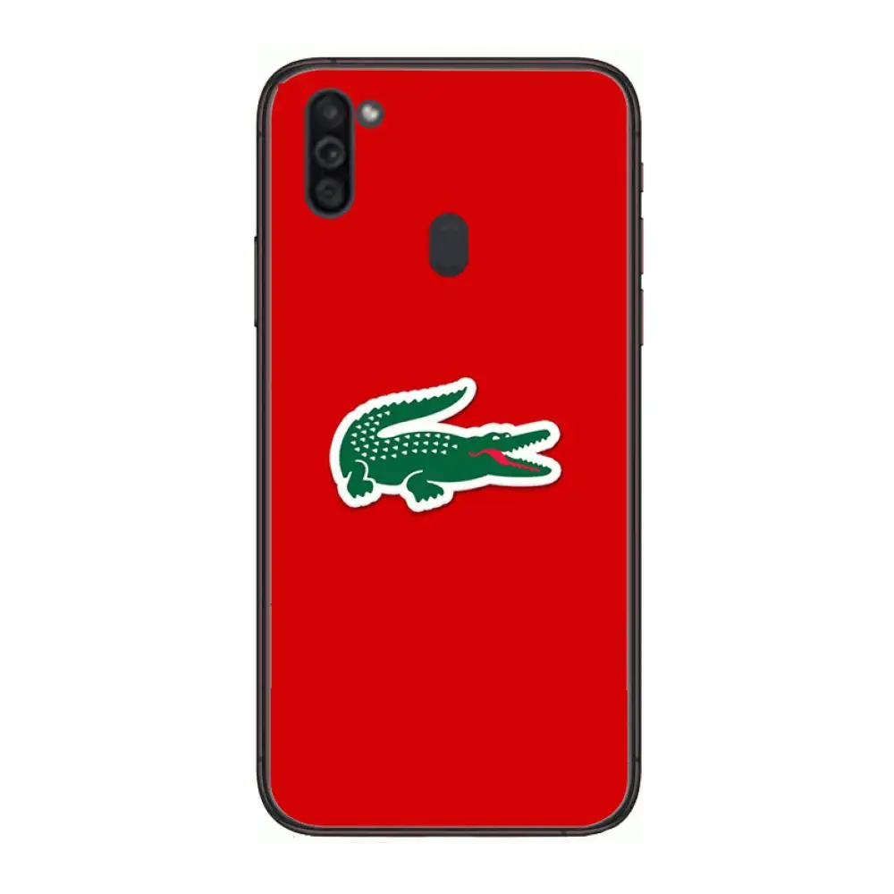 

Luxury art L-Lacoete marca Mobile Phone Case Hull For Samsung Galaxy M 10 20 21 31 30 60S 31S Black Shell Art Cell Cover TPU