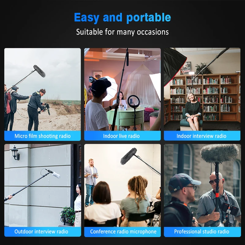 

BOYA BY-PVM1000 & PVM1000L Microphone Professional DSLR Condenser Shotgun Video Interview for Canon Nikon Sony Camera Smartphone