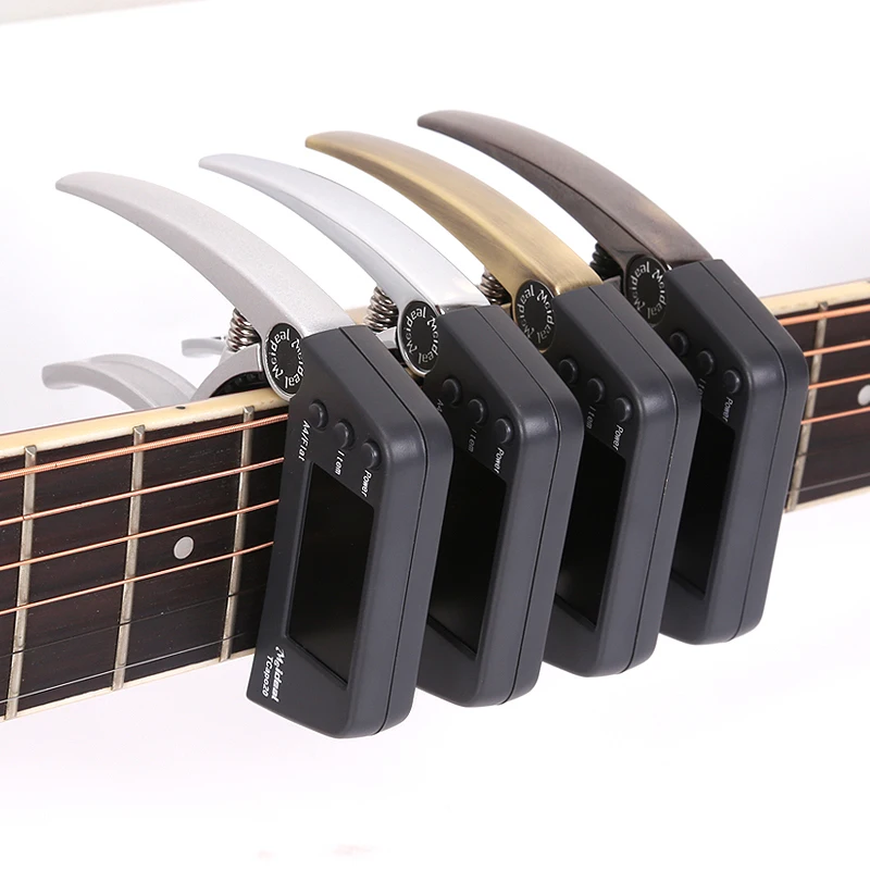 1pcs Capo For Guitar Acoustic Guitar Tuner Quick Change Key Tuner Alloy Material for Electric Guitar Bass Chromatic Guitar Tuner