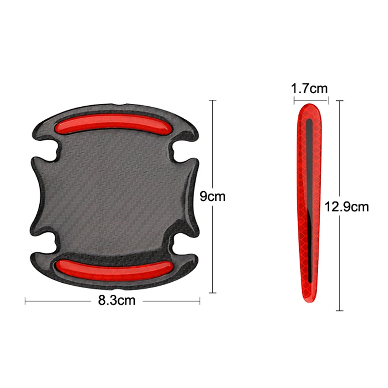 Car Handle Reflective Strips Warning Stickers For Mitsubishi Asx Lancer 10 Outlander Pajero Sport 9 Colt Carisma Galant Grandis |